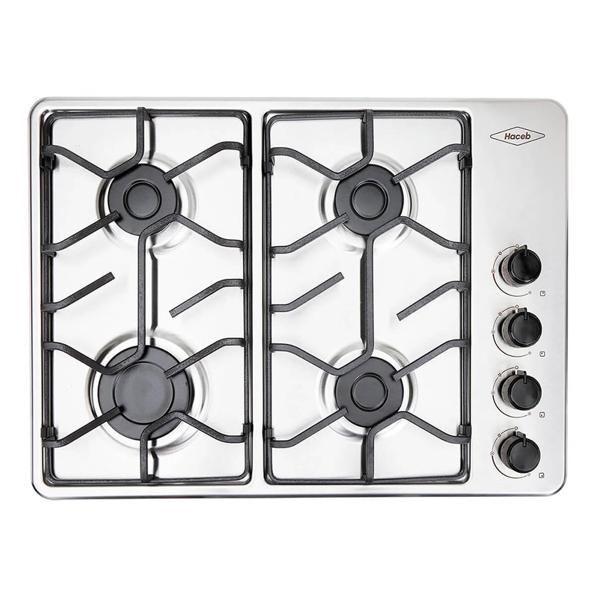 Estufa de empotrar 60x43 cm Platina a Gas Natural marca haceb