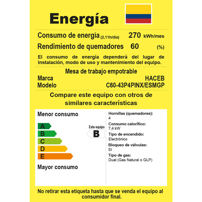 electrodomesticos haceb estufas Gasnatural 9001646 madecentro7