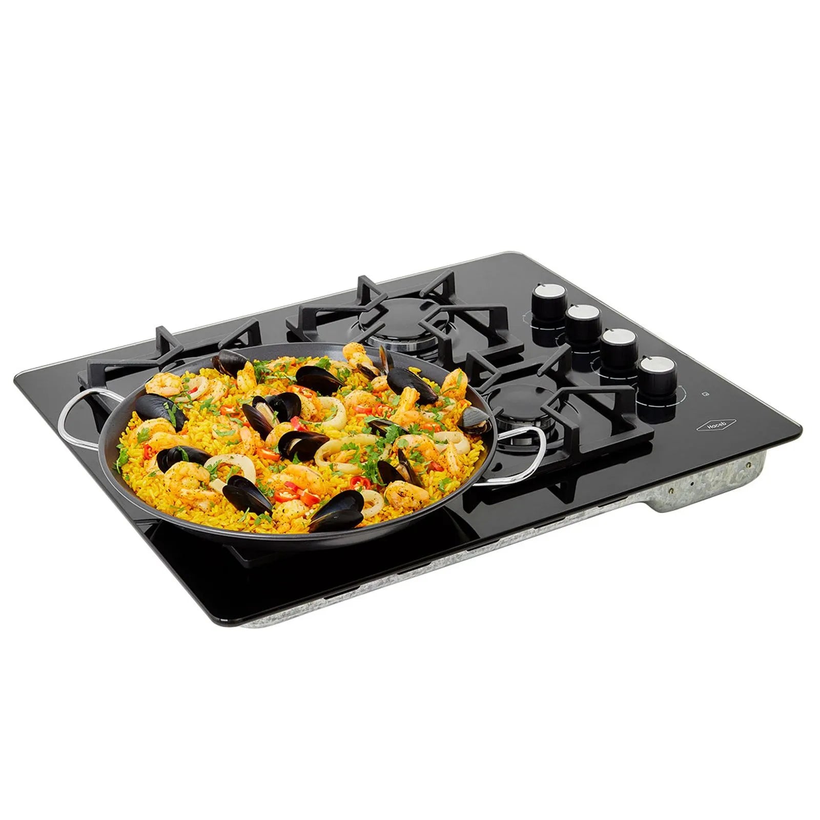 Estufa de empotrar tandoori cristal 66x54 cm gas natural Haceb