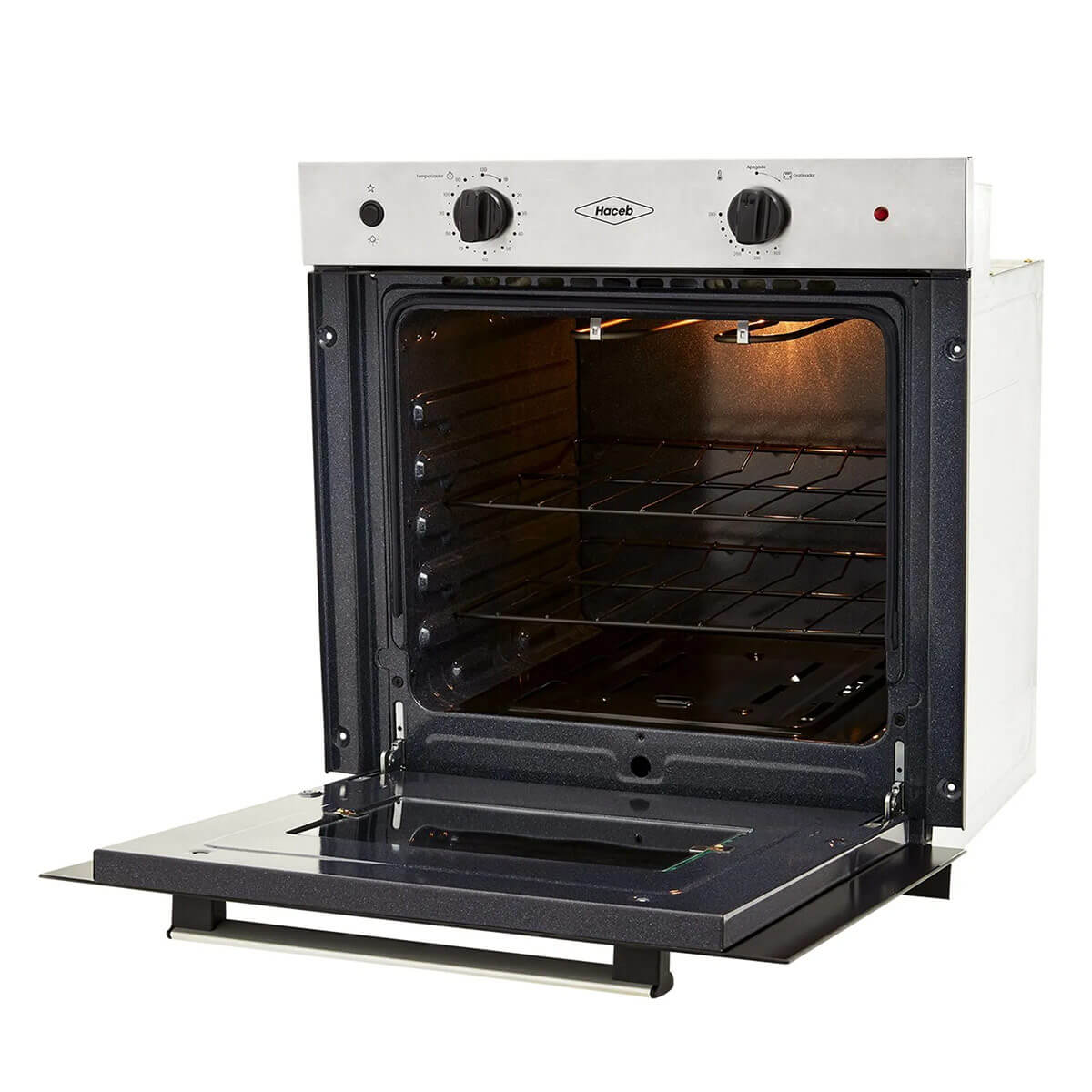 Horno mixto 60 cm negro a gas natural 120V marca Haceb