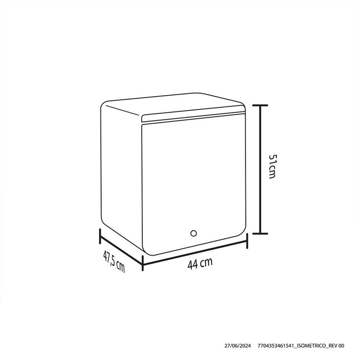 Minibar 46 litros Inoxidable marca Haceb