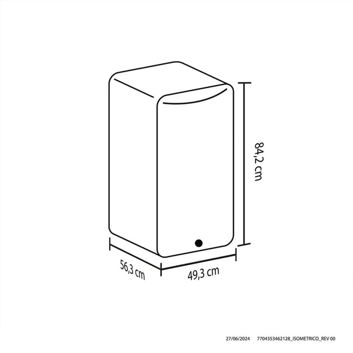 Minibar 122 litros inoxidable marca Haceb