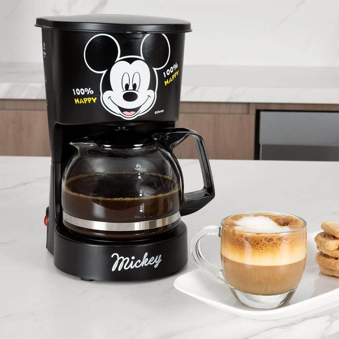 Cafetera 4 tazas Mickey Mouse de Disney Negro