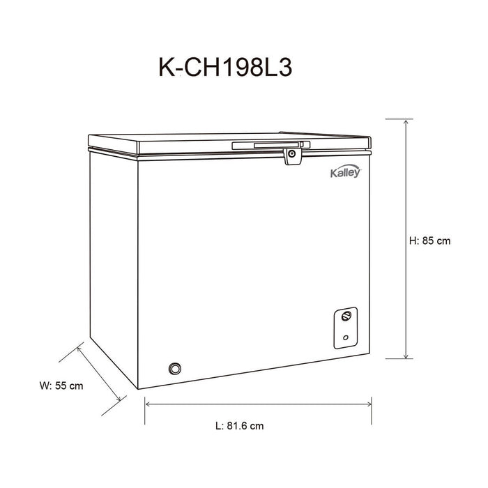 Congelador Horizontal  Dual 198 Litros K-CH198L3 Blanco