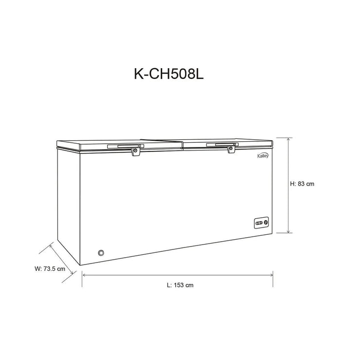 Congelador horizontal  dual 508 Litros