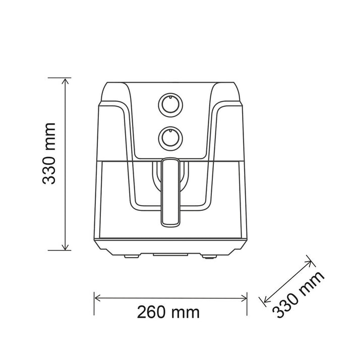 Freidora de Aire  4.5 Litros K-MAF45 Negro