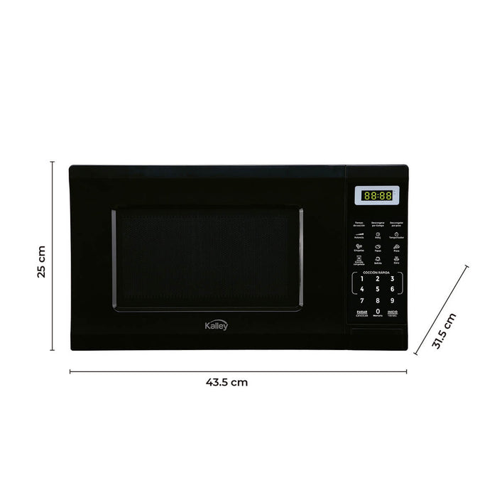 Horno Microondas 0.7 Pies 700W Negro