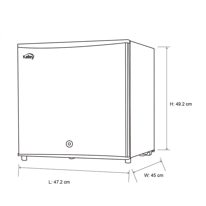 Minibar frost Una Puerta 43 Litros Gris