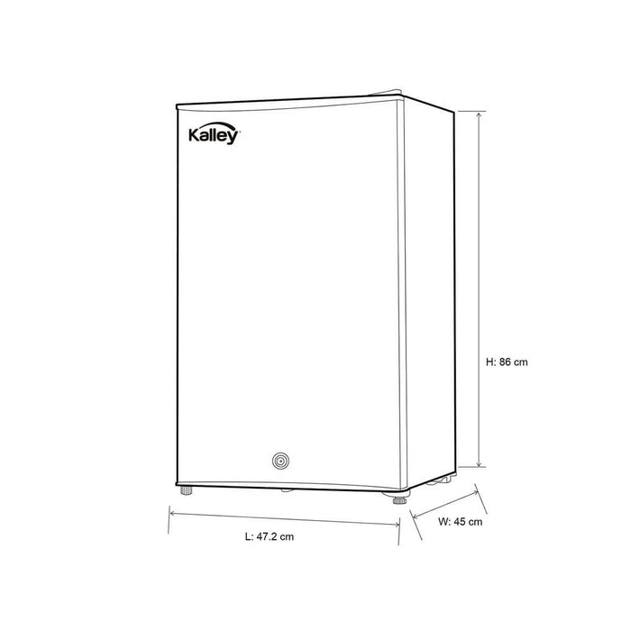 Minibar  Frost Una Puerta 93 Litros K-MB93G Gris Marca Kalley