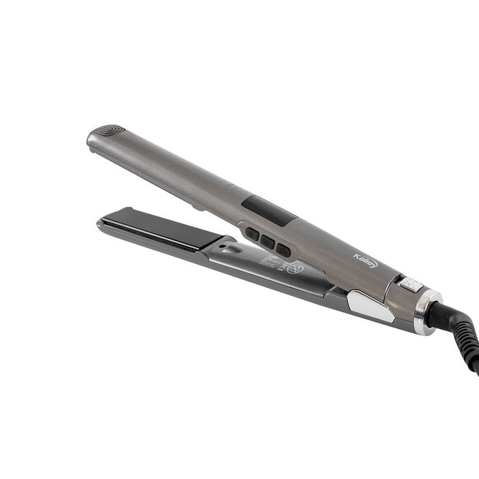 Plancha de cabello de cacao plateada marca Kalley