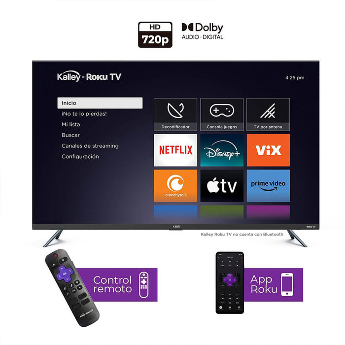 Televisor 32" Pulgadas Smart TV Roku