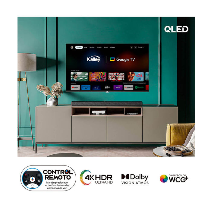 Televisor 43" QLED 4k ultra HD Smart TV Google