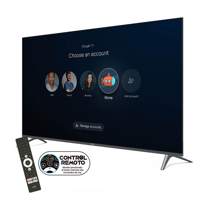 Televisor 50" QLED 4k ultra HD Smart TV Google