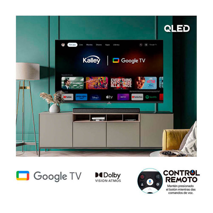 Televisor 65" QLED 4k ultra HD Smart TV Google