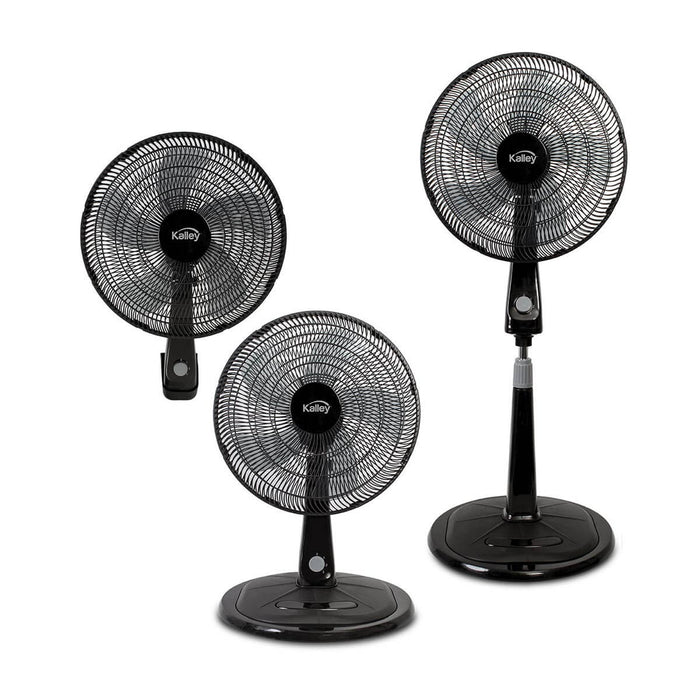 Ventilador 3 en 1 con 3 velocidades negro