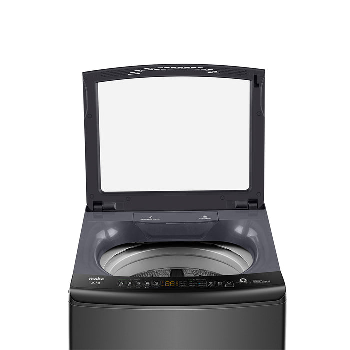 electrodomesticos lavado secado lavadora aqua saver green 20 kg diamond gray mabe mbe0050 mp madecentro