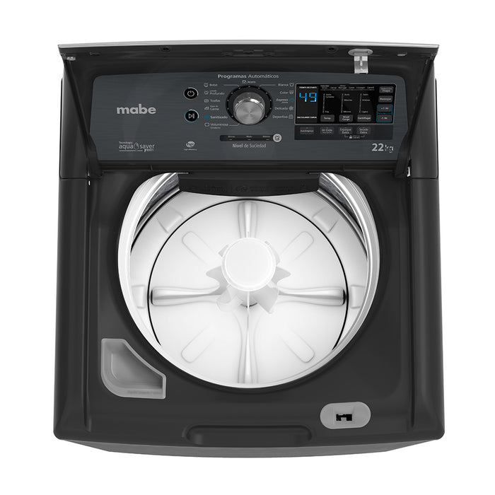 electrodomesticos lavado secado lavadora automatica 22 kg diamond gray mabe mbe0054 mp madecentro