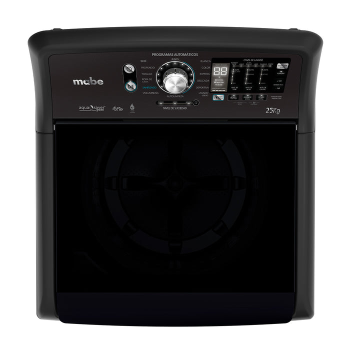 electrodomesticos lavado secado lavadora automatica 25 kg wifi diamond gray mabe mbe0055 mp madecentro