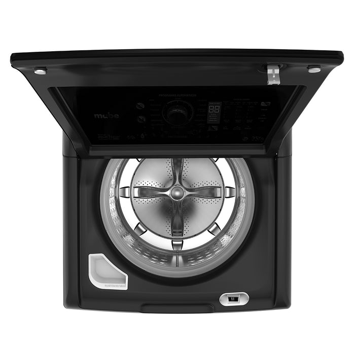electrodomesticos lavado secado lavadora automatica 25 kg wifi diamond gray mabe mbe0055 mp madecentro