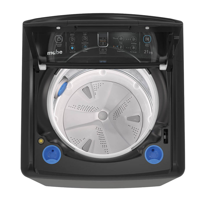 electrodomesticos lavado secado lavadora automatica digital 21 kg diamond gray mabe mbe0053 mp madecentro