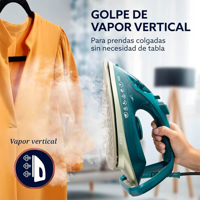 electrodomesticos lavado secado plancha de ropa oster vapor aeroglide max s7800 verde oscuro ost039 mp madecentro