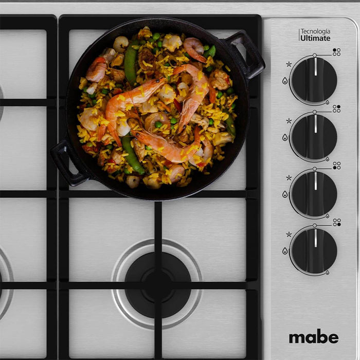 Estufa de empotrar Inoxidable 60X44 cm gas natural marca Mabe