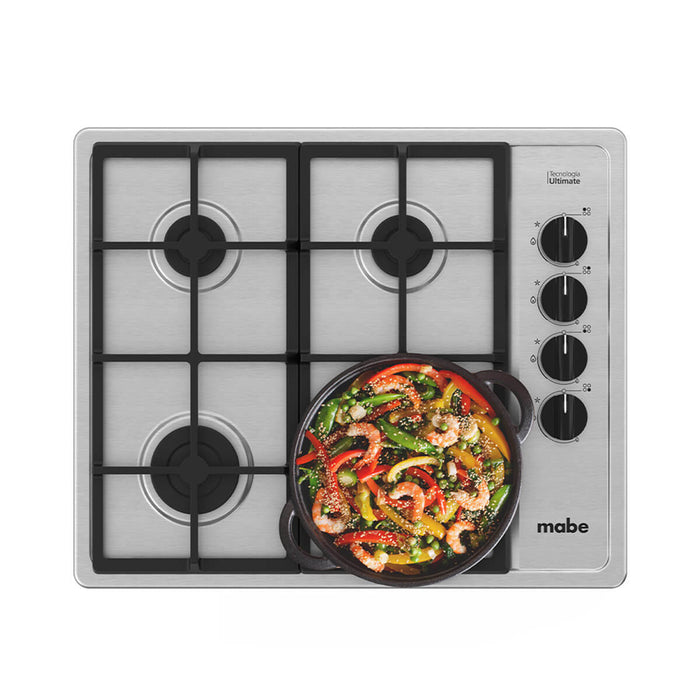 Estufa de empotrar Inoxidable 60X50 cm gas natural Marca Mabe