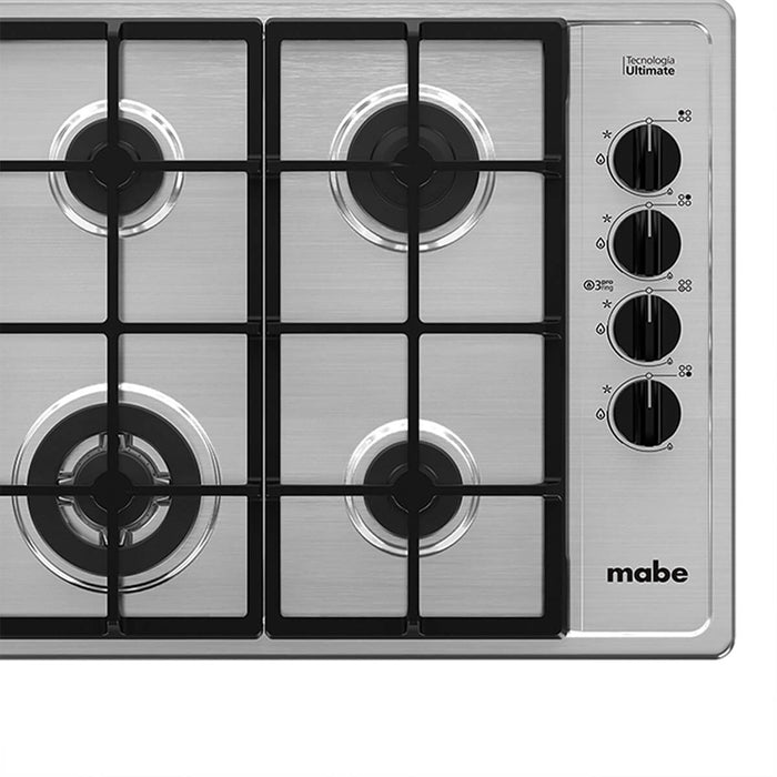 Estufa de empotrar acero Inoxidable 60X50 cm gas natural marca Mabe