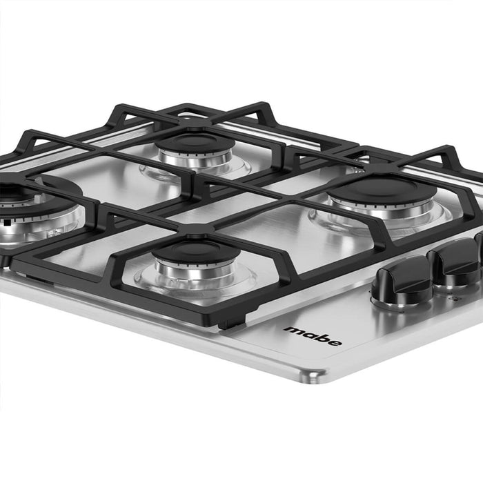 Estufa de empotrar acero Inoxidable 60X50 cm gas natural marca Mabe