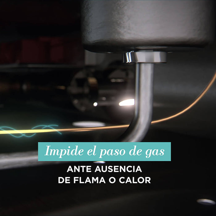 Estufa de empotrar cristal negro 58X50 cm gas natural marca Mabe