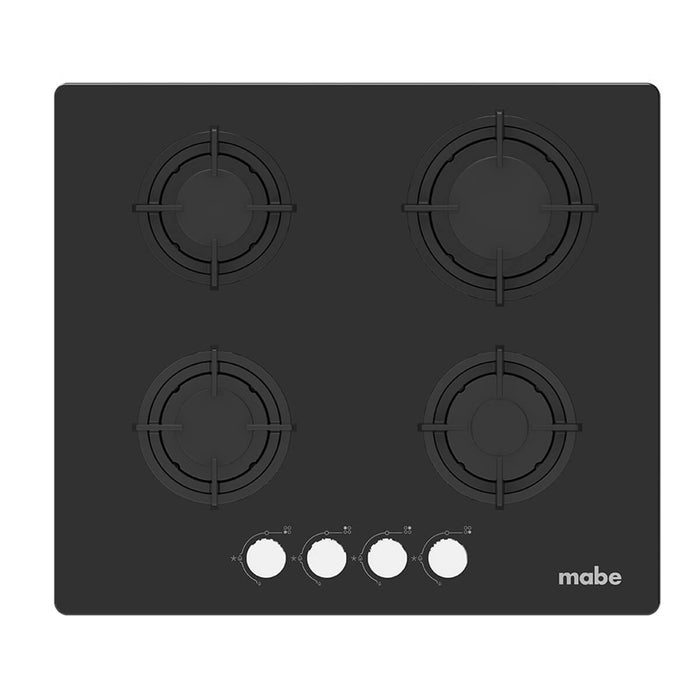 Estufa de empotrar cristal negro 58X50 cm gas natural marca Mabe