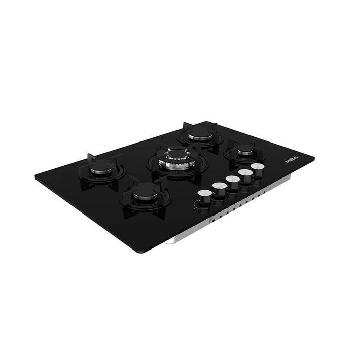 Estufa de empotrar cristal negro 76X51 cm Hierro fundido gas natural Mabe