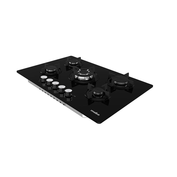 Estufa de empotrar cristal negro 76X51 cm Hierro fundido gas natural Mabe