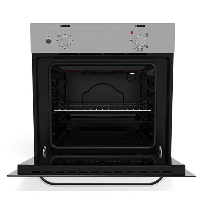 Horno a gas de 60 cm inoxidable 120 voltios con gratinador marca Mabe