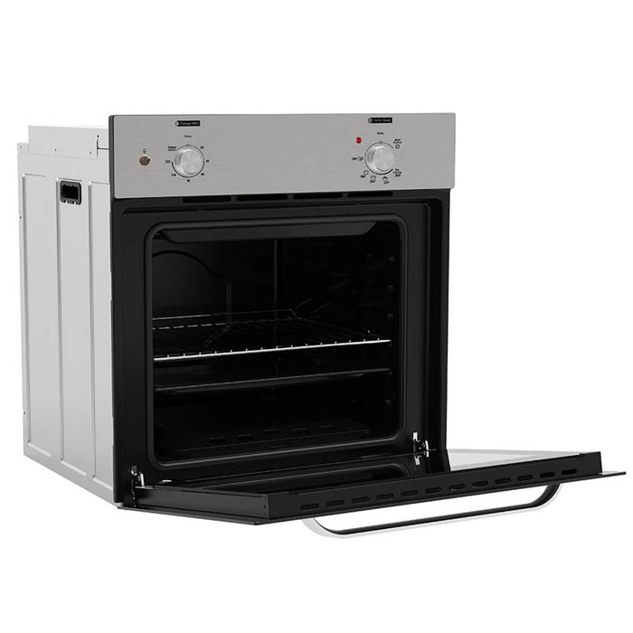 Horno a gas de 60 cm inoxidable 120 voltios con gratinador marca Mabe