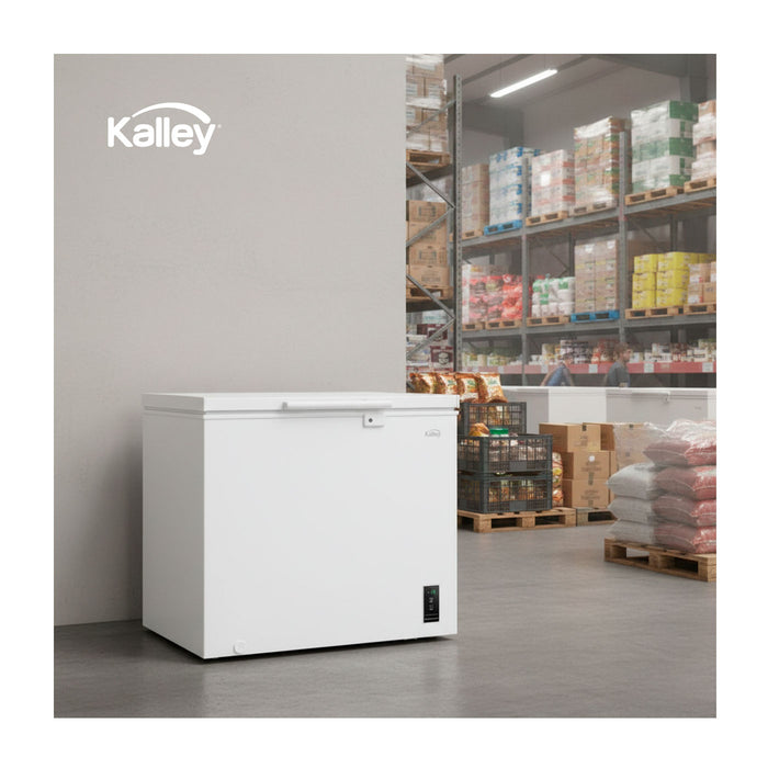 electrodomesticos refrigeracion congelador horizontal kalley 194l cn0383k021 mp madecentro