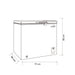 electrodomesticos refrigeracion congelador horizontal kalley 198l cn9172k020 mp madecentro