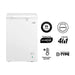 electrodomesticos refrigeracion congelador horizontal kalley 99l cn9011k018 mp madecentro