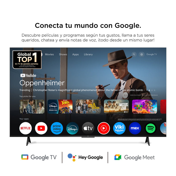Televisor TCL 43V6C 43" 4K UHD Smart TV con Google TV