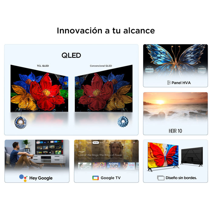 Televisor TCL 43S5K QLED FHD de 43 pulgadas