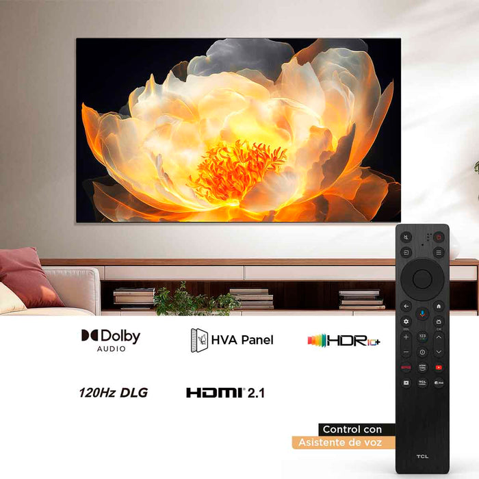 Televisor de 55" 4K UHD marca TCL