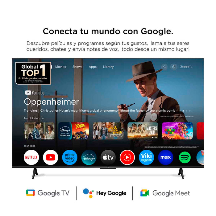 Televisor de 55" 4K UHD marca TCL