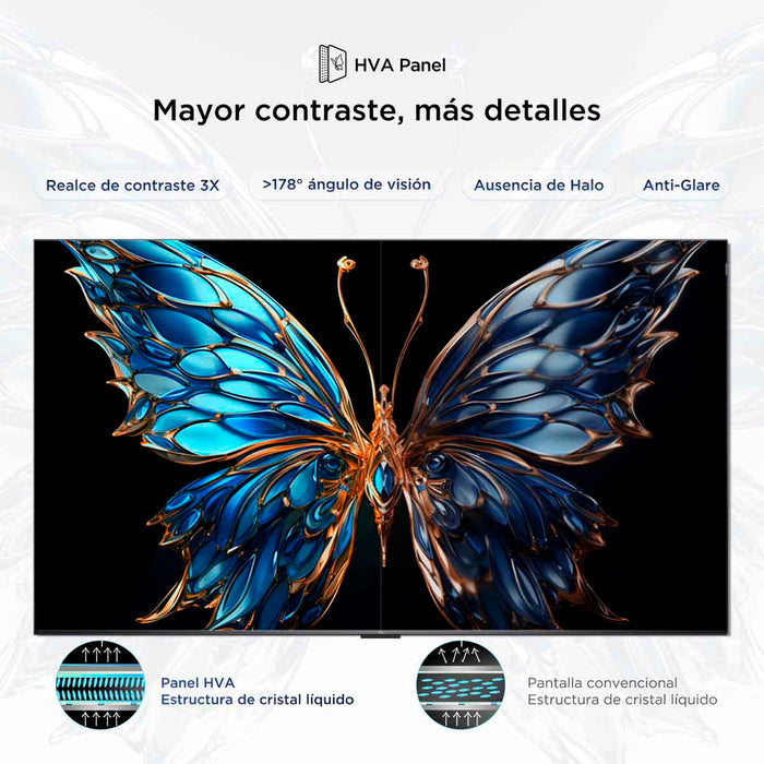 Televisor de 55" 4K UHD marca TCL