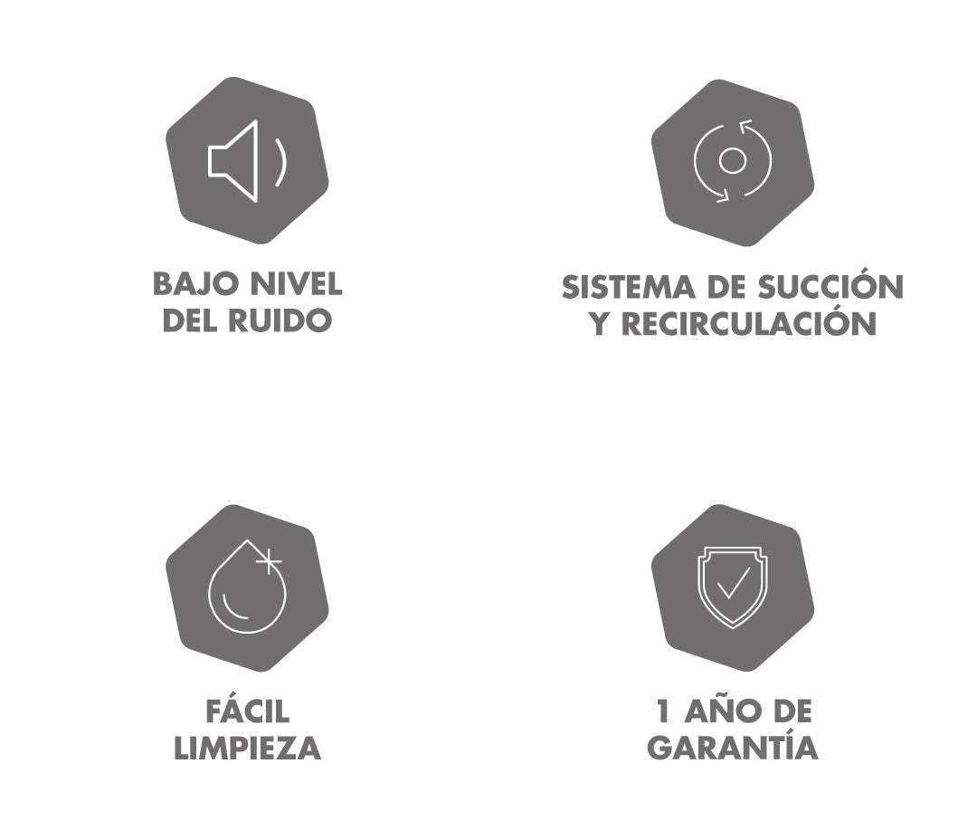 Campana Kala color Negro de 3 Velocidades marca Haceb