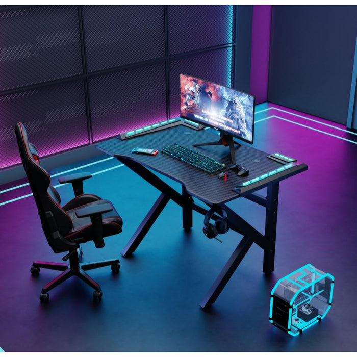 Escritorio Gamer Galactic, Negro, Estructura Metalica