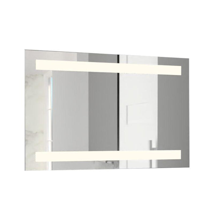 Espejo Rectangular Udine, Gris, Con Luz Led