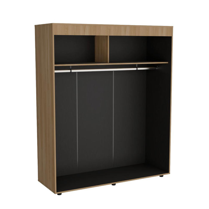 Closet Angelo, Fresno Europeo y Wengue, con Tres Puertas Corredizas