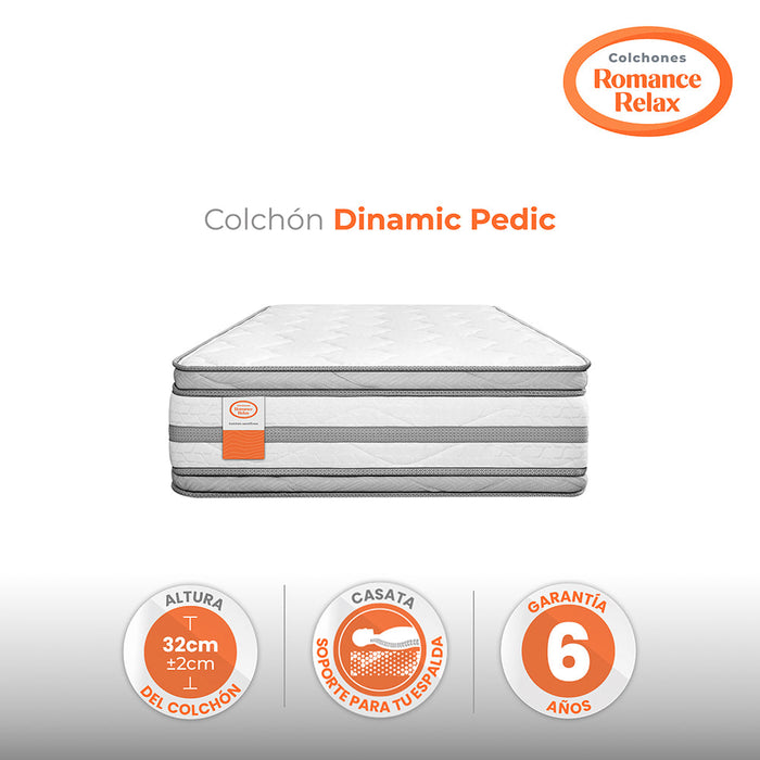 Colchón Rr Dinamic Pedic 160X190X32, Queen