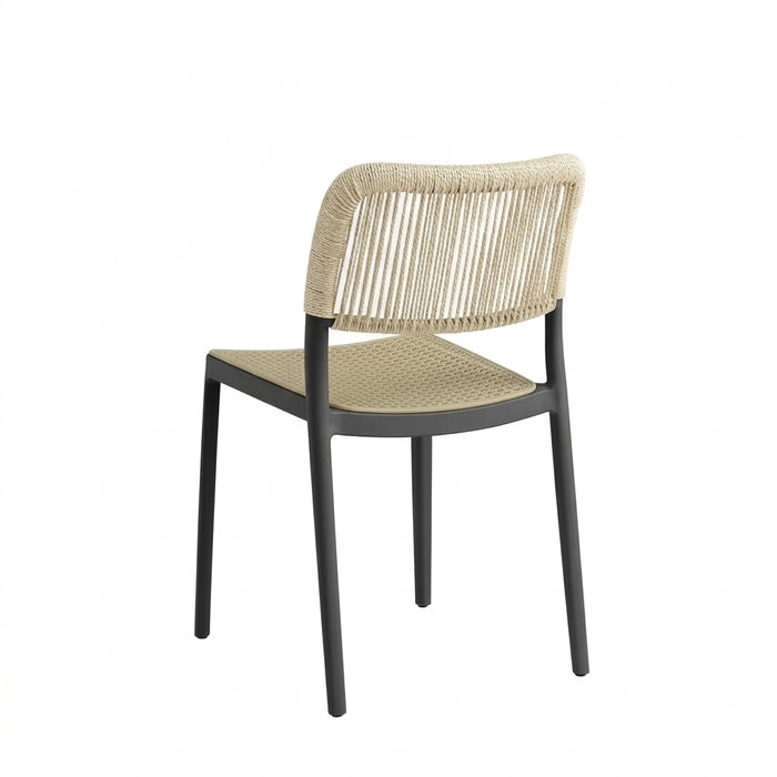 Silla Austin, Color Negro, con Espaldar Tejido