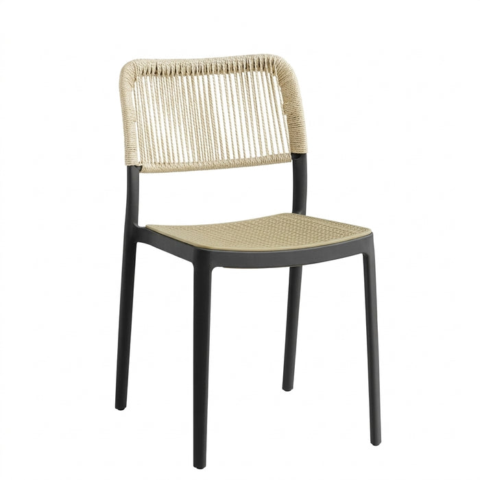 Silla Austin, Color Negro, con Espaldar Tejido